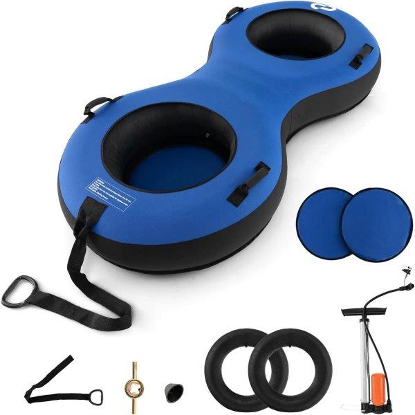 Čiuožimo padanga su nuimamu vilkimo lynu ir pompa (Mėlyna)